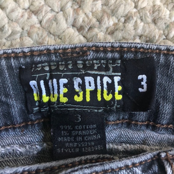 Blue Spice Off Gray Skinny Jeans - Picture 3 of 5